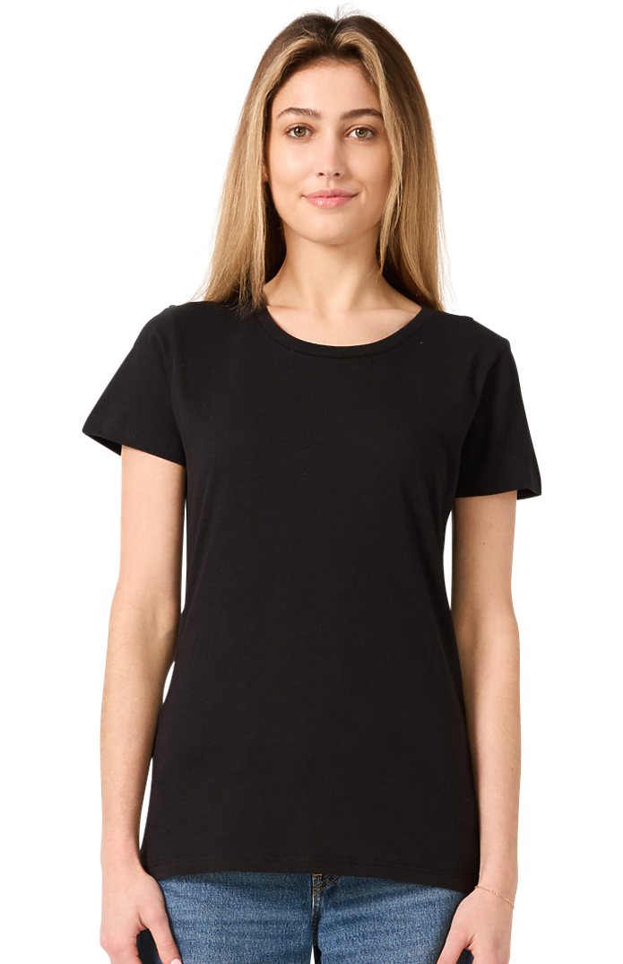 Royal Apparel 5001W Women's Short Sleeve Tee - Black
