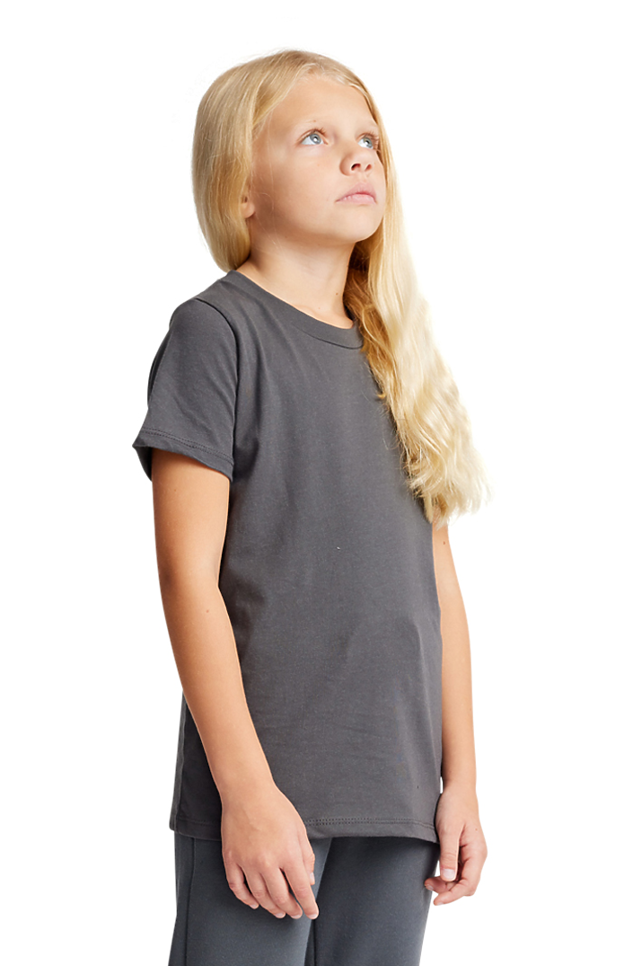 Royal Apparel 5021 Youth Short Sleeve Crew Tee - Asphalt