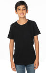 Royal Apparel 5021 Youth Short Sleeve Crew Tee - Black