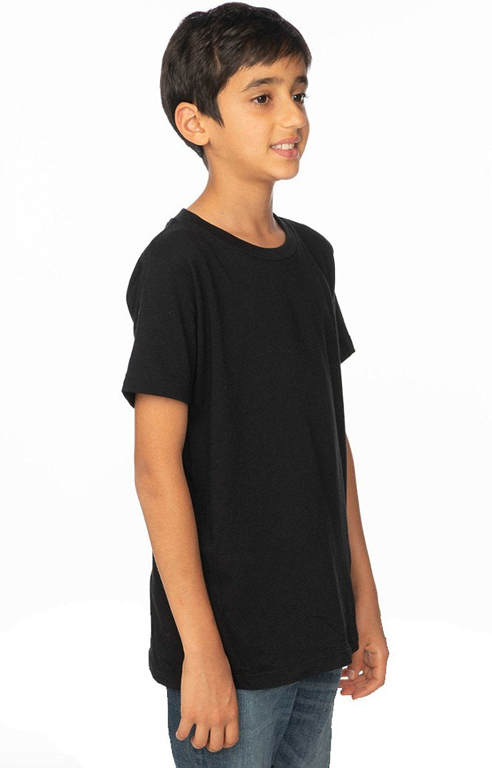 Royal Apparel 5021 Youth Short Sleeve Crew Tee - Black