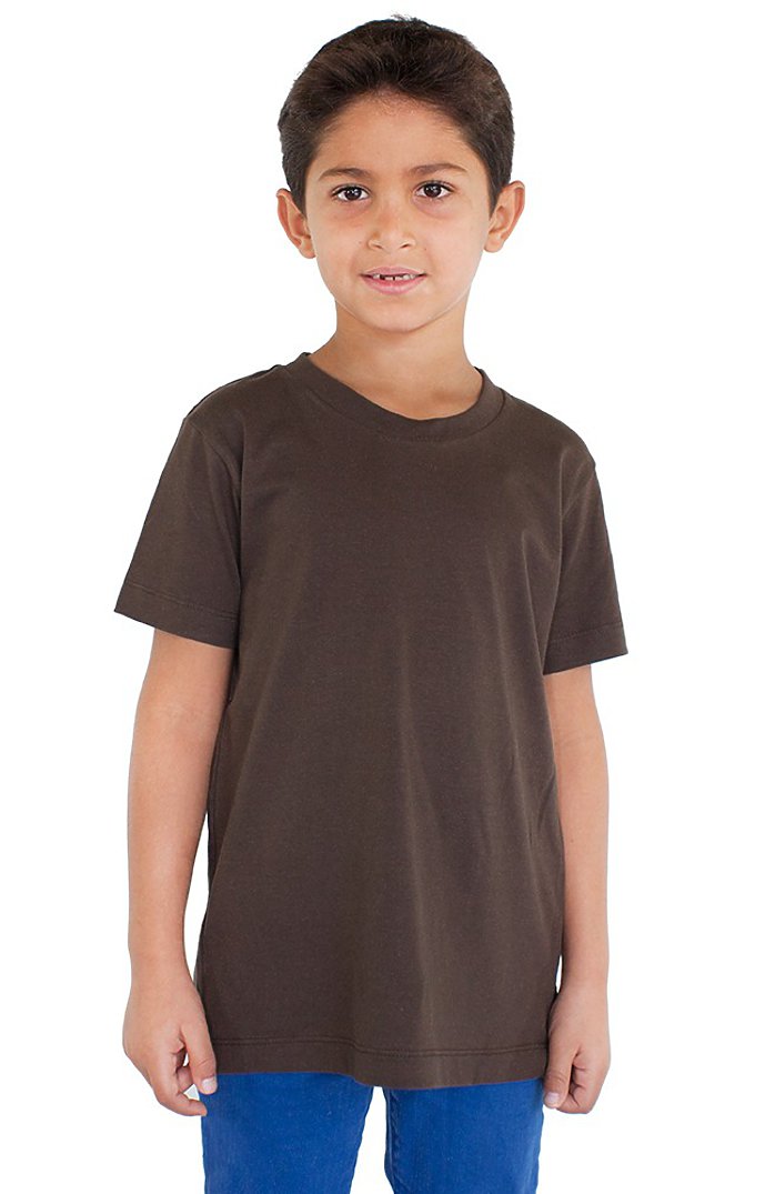 Royal Apparel 5021 Youth Short Sleeve Crew Tee - Chocolate