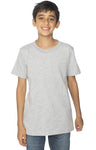 Royal Apparel 5021 Youth Short Sleeve Crew Tee - Heather Grey