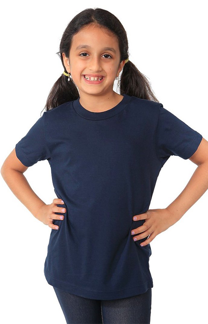 Royal Apparel 5021 Youth Short Sleeve Crew Tee - Navy