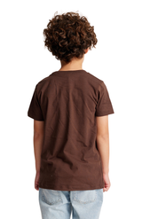 Royal Apparel 5021ORG Youth Organic Short Sleeve Crew Tee - Bark