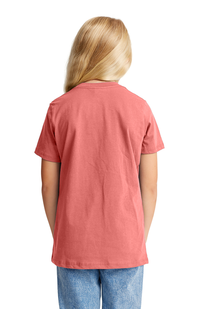 Royal Apparel 5021ORG Youth Organic Short Sleeve Crew Tee - Coral