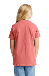 Royal Apparel 5021ORG Youth Organic Short Sleeve Crew Tee - Coral