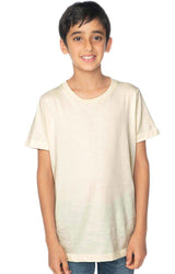 Royal Apparel 5021ORG Youth Organic Short Sleeve Crew Tee - Natural