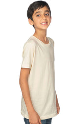 Royal Apparel 5021ORG Youth Organic Short Sleeve Crew Tee - Natural