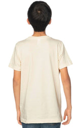 Royal Apparel 5021ORG Youth Organic Short Sleeve Crew Tee - Natural
