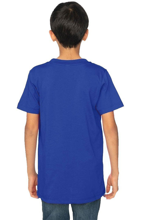 Royal Apparel 5021ORG Youth Organic Short Sleeve Crew Tee - Nautical Blue