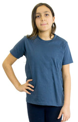 Royal Apparel 5021ORG Youth Organic Short Sleeve Crew Tee - Pacific Blue