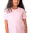 Royal Apparel 5021ORG Youth Organic Short Sleeve Crew Tee - Rose Pink