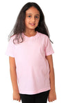 Royal Apparel 5021ORG Youth Organic Short Sleeve Crew Tee - Rose Pink