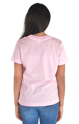 Royal Apparel 5021ORG Youth Organic Short Sleeve Crew Tee - Rose Pink
