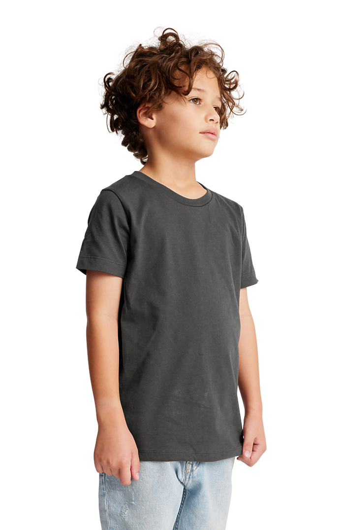 Royal Apparel 5021ORG Youth Organic Short Sleeve Crew Tee - Slate