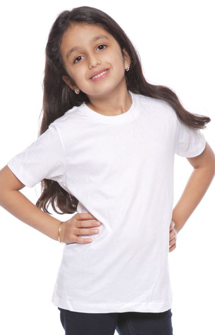 Royal Apparel 5021ORG Youth Organic Short Sleeve Crew Tee - Salt