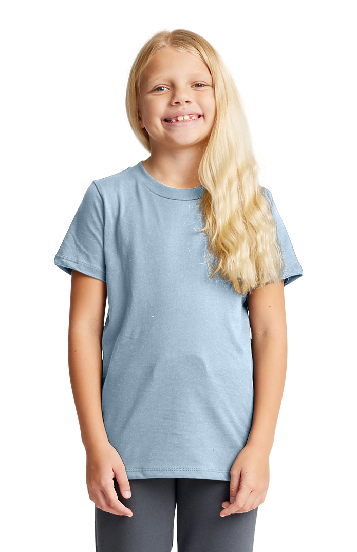 Royal Apparel 5021 Youth Short Sleeve Crew Tee - Sky