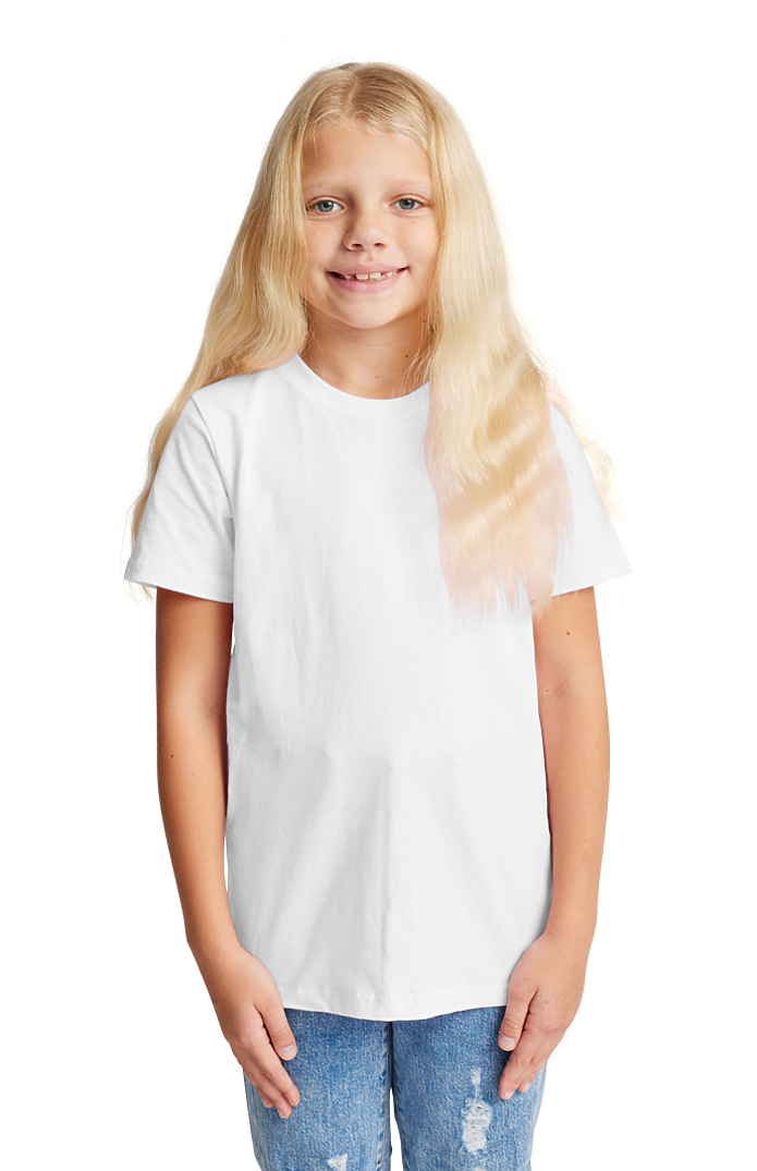 Royal Apparel 5021 Youth Short Sleeve Crew Tee - White