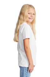 Royal Apparel 5021 Youth Short Sleeve Crew Tee - White