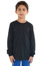 Royal Apparel 5022 Youth Long Sleeve Crew Tee - Black
