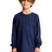 Royal Apparel 5022 Youth Long Sleeve Crew Tee - Navy