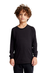 Royal Apparel 5022ORG Youth Organic Long Sleeve Crew Tee - Night