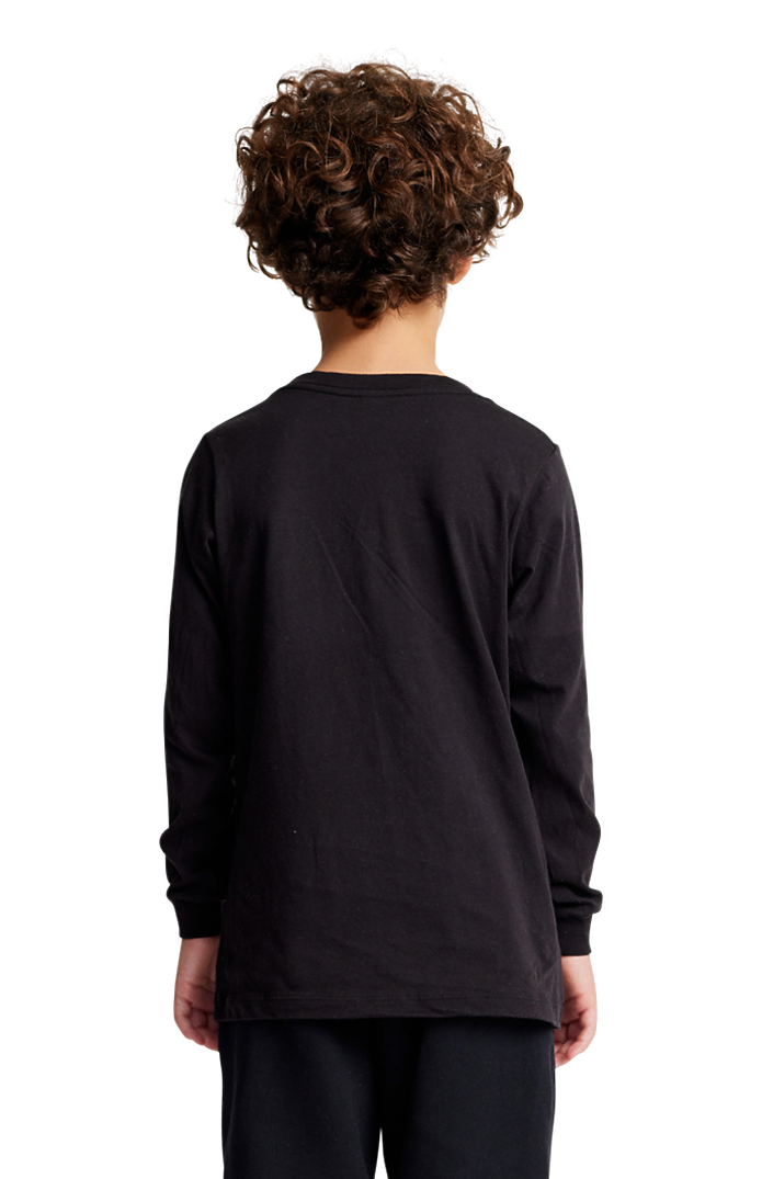 Royal Apparel 5022ORG Youth Organic Long Sleeve Crew Tee - Night