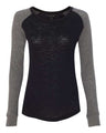 Boxercraft Women’s Preppy Patch Slub Long Sleeve T-Shirt - Boxercraft T66