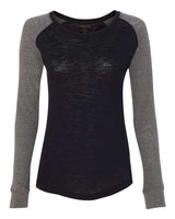 Boxercraft Women’s Preppy Patch Slub Long Sleeve T-Shirt - Boxercraft T66