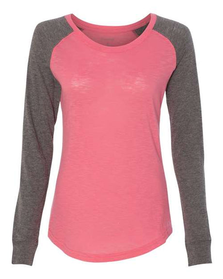 Boxercraft Women’s Preppy Patch Slub Long Sleeve T-Shirt - Boxercraft T66