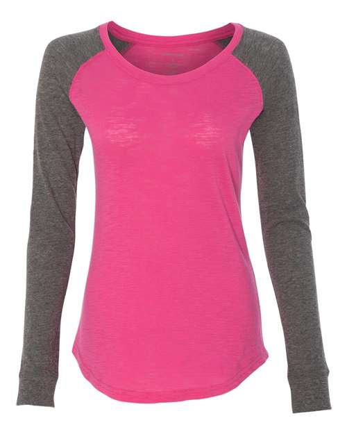 Boxercraft Women’s Preppy Patch Slub Long Sleeve T-Shirt - Boxercraft T66