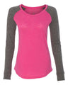 Boxercraft Women’s Preppy Patch Slub Long Sleeve T-Shirt - Boxercraft T66