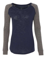 Boxercraft Women’s Preppy Patch Slub Long Sleeve T-Shirt - Boxercraft T66