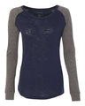 Boxercraft Women’s Preppy Patch Slub Long Sleeve T-Shirt - Boxercraft T66