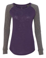 Boxercraft Women’s Preppy Patch Slub Long Sleeve T-Shirt - Boxercraft T66