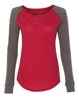 Boxercraft Women’s Preppy Patch Slub Long Sleeve T-Shirt - Boxercraft T66