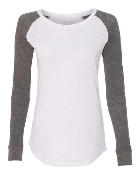 Boxercraft Women’s Preppy Patch Slub Long Sleeve T-Shirt - Boxercraft T66