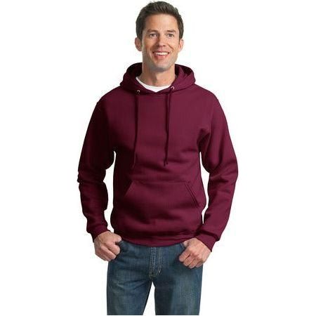 Mens Super Sweat - Pullover Hooded Sweatshirt Joe's USA Small Maroon