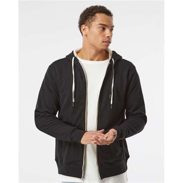 Independent Trading Co. Sherpa-Lined Hooded Sweatshirt - Independent Trading Co. EXP90SHZ Independent Trading Co. Black XS