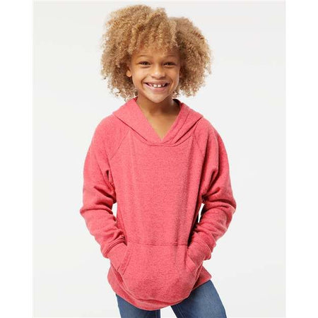 Independent Trading Co. Youth Lightweight Special Blend Raglan Hooded Sweatshirt - Independent Trading Co. PRM15YSB Independent Trading Co. Pomegranate XS