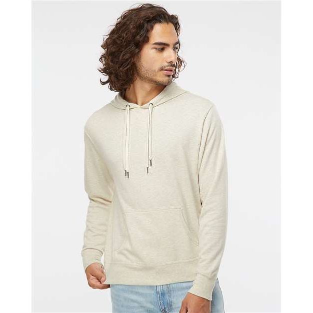 Independent Trading Co. Midweight French Terry Hooded Sweatshirt - Independent Trading Co. PRM90HT Independent Trading Co. Oatmeal Heather XS