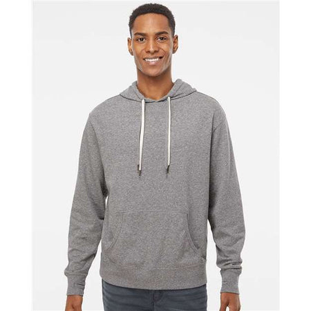 Independent Trading Co. Midweight French Terry Hooded Sweatshirt - Independent Trading Co. PRM90HT Independent Trading Co. Salt & Pepper XS