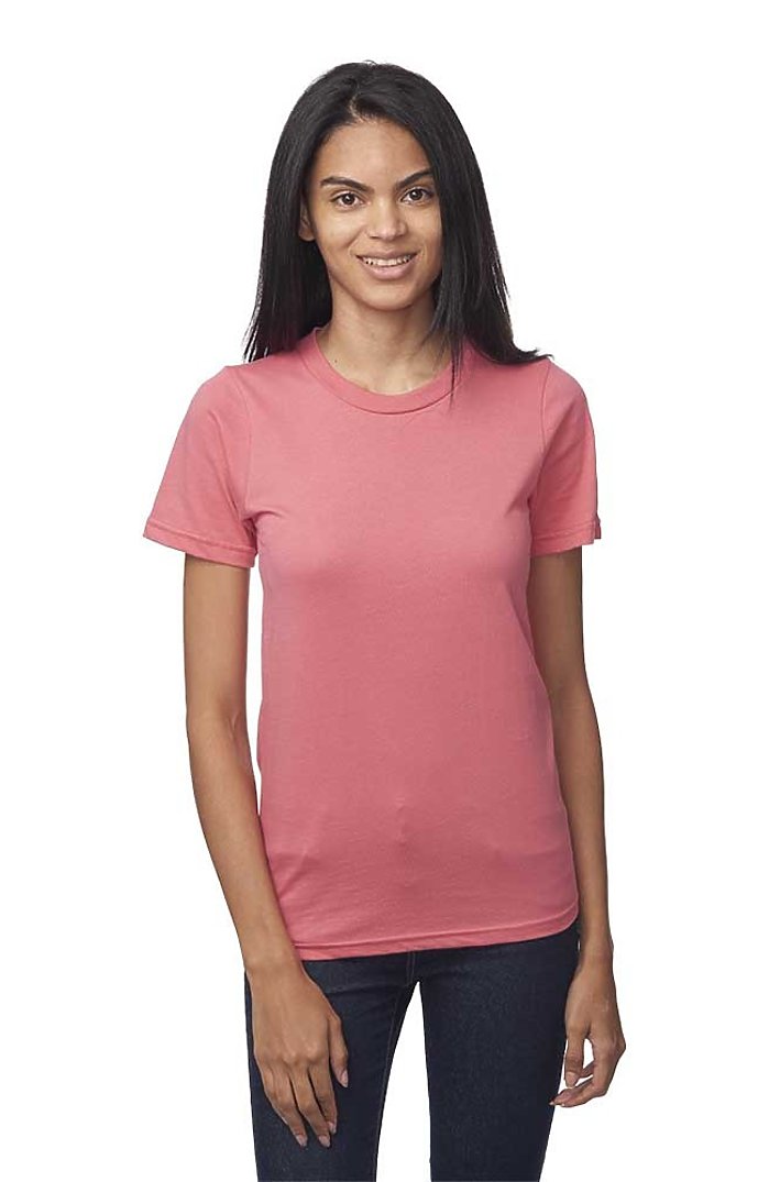 Royal Apparel 5051ORG Unisex Organic Short Sleeve Tee - Coral