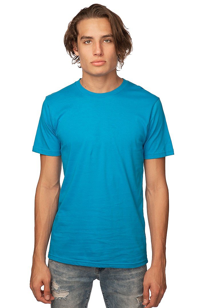 Royal Apparel 5051ORG Unisex Organic Short Sleeve Tee - Malibu Blue