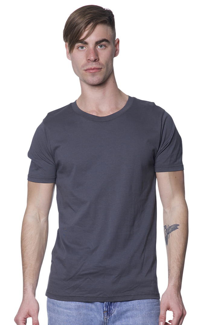 Royal Apparel 5051ORG Unisex Organic Short Sleeve Tee - Slate