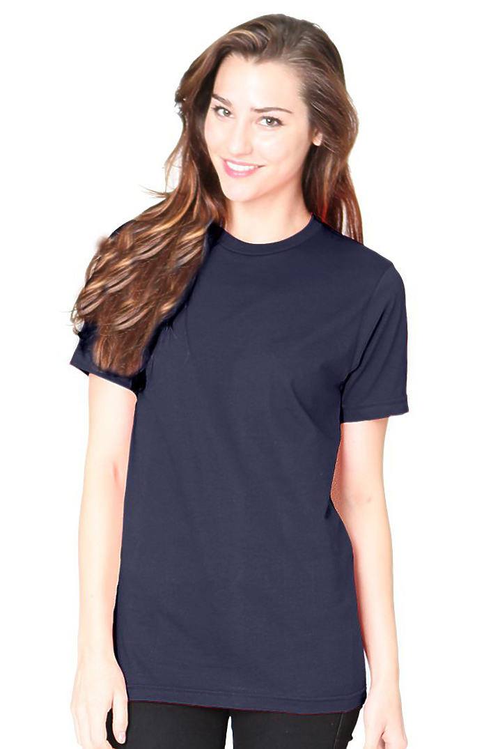 Royal Apparel 5051UNN Unisex Union Short Sleeve Tee - Navy