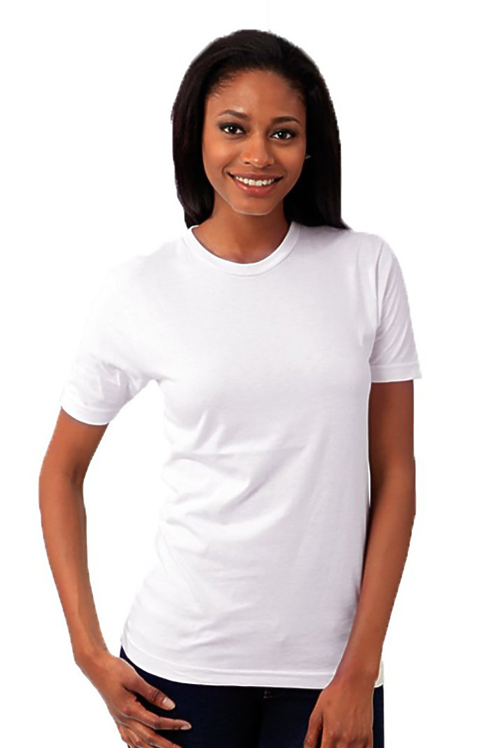 Royal Apparel 5051UNN Unisex Union Short Sleeve Tee - White