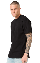 Royal Apparel 5051USA Unisex Short Sleeve USA Tee - Black