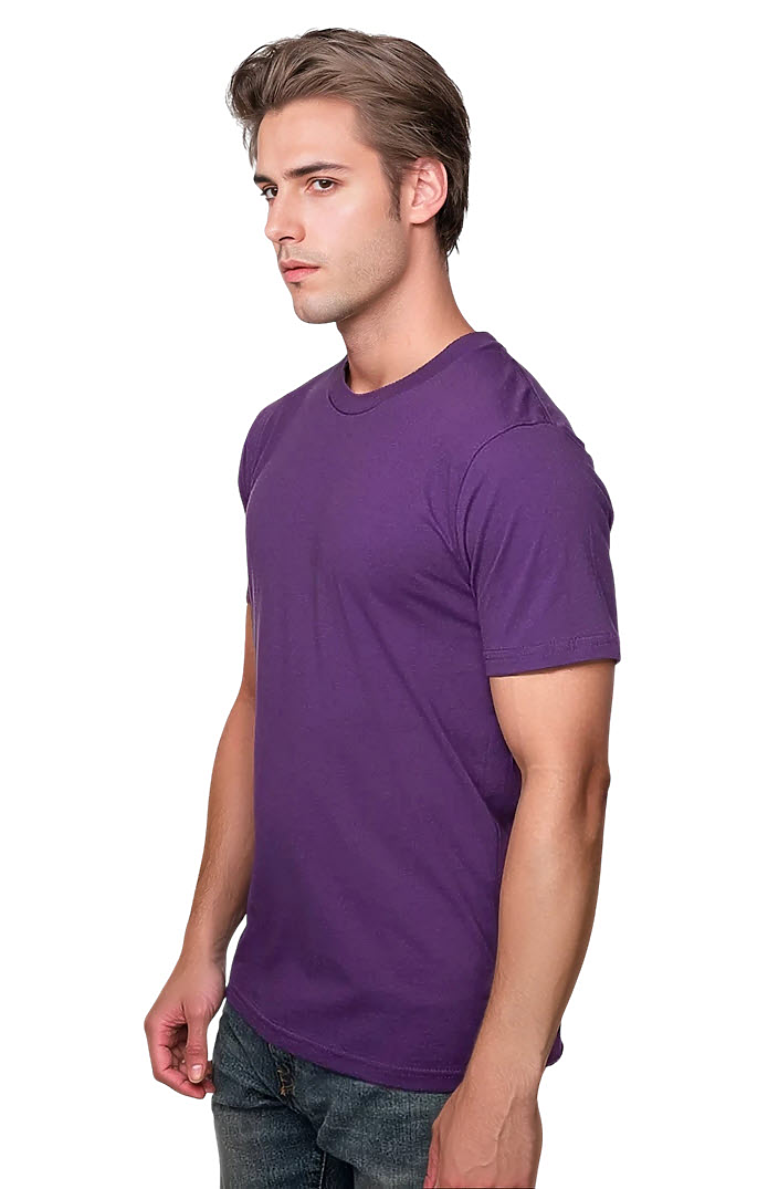 Royal Apparel 5051USA Unisex Short Sleeve USA Tee - Purple