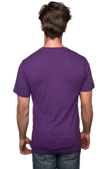 Royal Apparel 5051USA Unisex Short Sleeve USA Tee - Purple